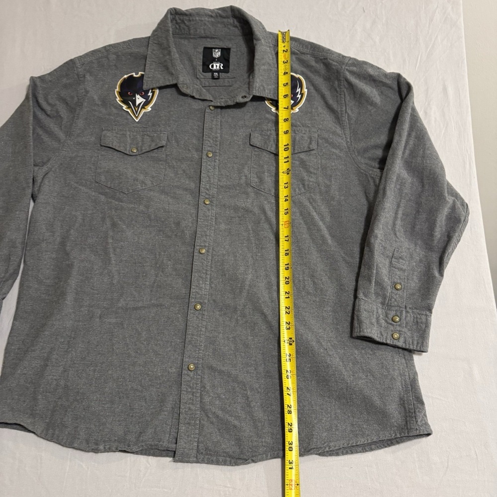 NFL X Darius Rucker Mens Shirt Baltimore Ravens Pearl Snap Long Sleeve Sz XXL - Picture 10 of 14